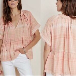 New Anthropologie Pilcro and the letterpress blouse size XS